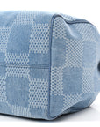 Damier Denim 3D Speedy Bandouliere 30 Denim Blue