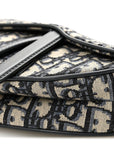Oblique Mini Saddle Bag Blue