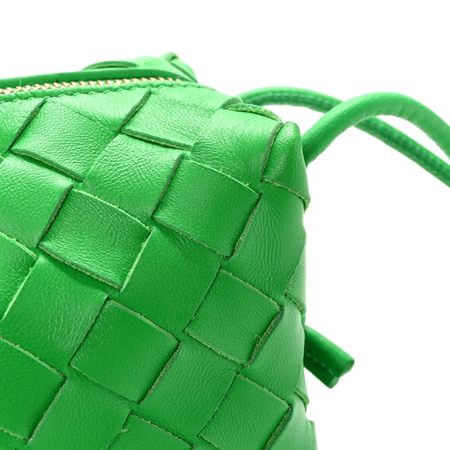 Nappa Intrecciato Mini Loop Camera Bag Parakeet