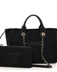 Mixed Fibers Small Deauville Tote Black