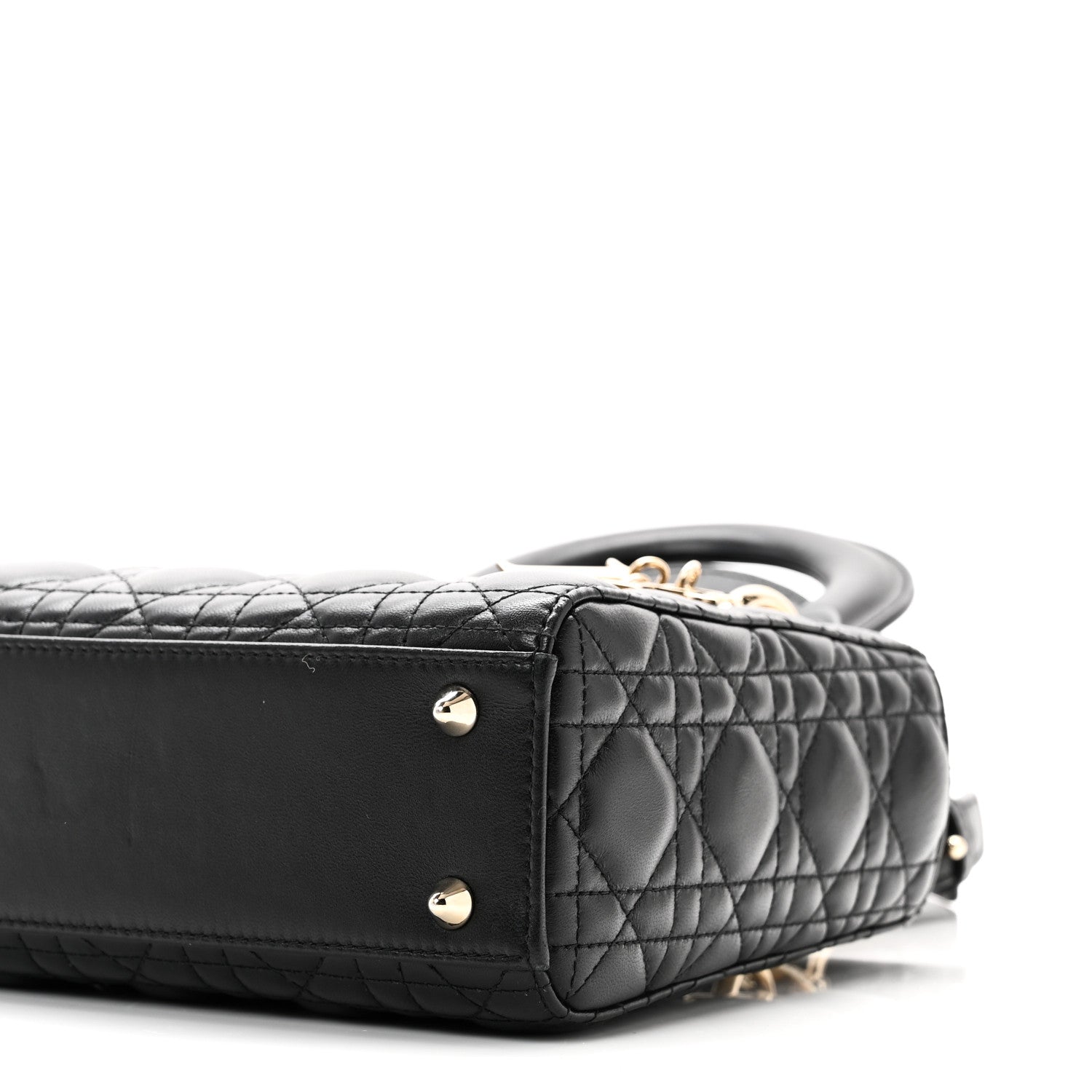 Lambskin Cannage Small My ABCD1OR Lady D1OR Black