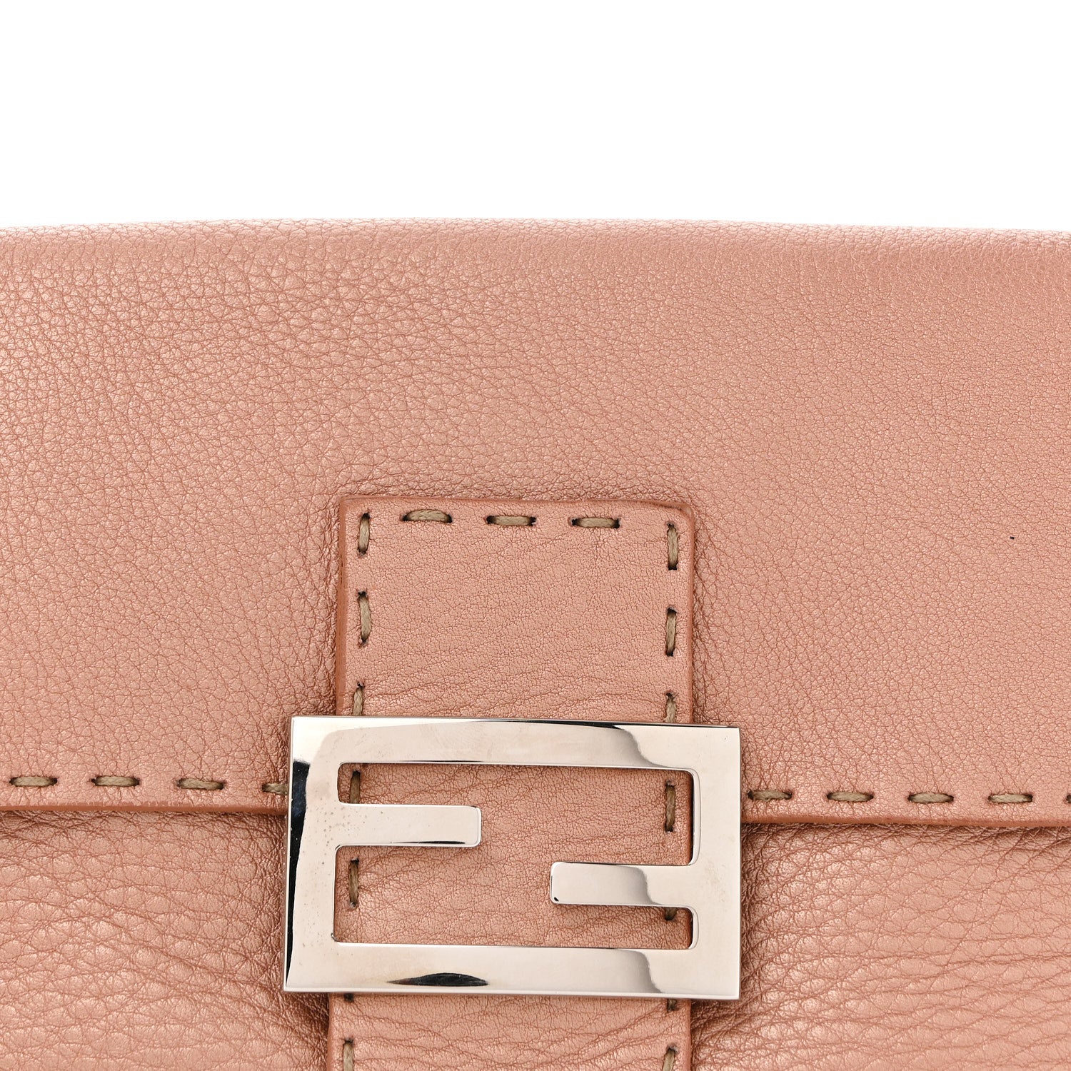 Calfskin Romano Selleria Mini Mama Baguette Bois De Rose