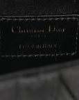Satin Crystal Mini Saddle Bag Black