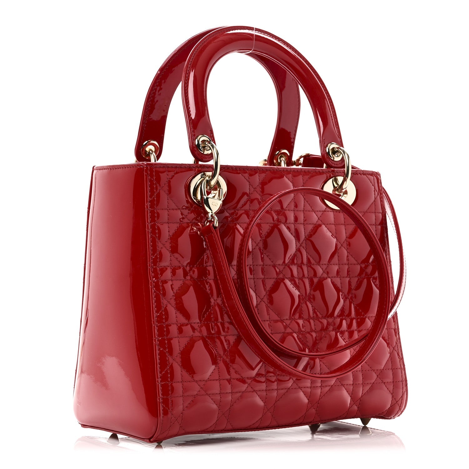 Patent Cannage Medium Lady D1OR Red