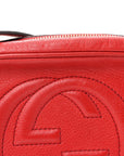 Pebbled Calfskin Small Soho Disco Bag Tabasco Red