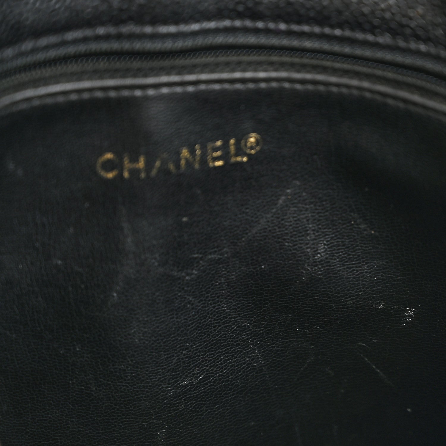Caviar CC Flap Shoulder Bag Black