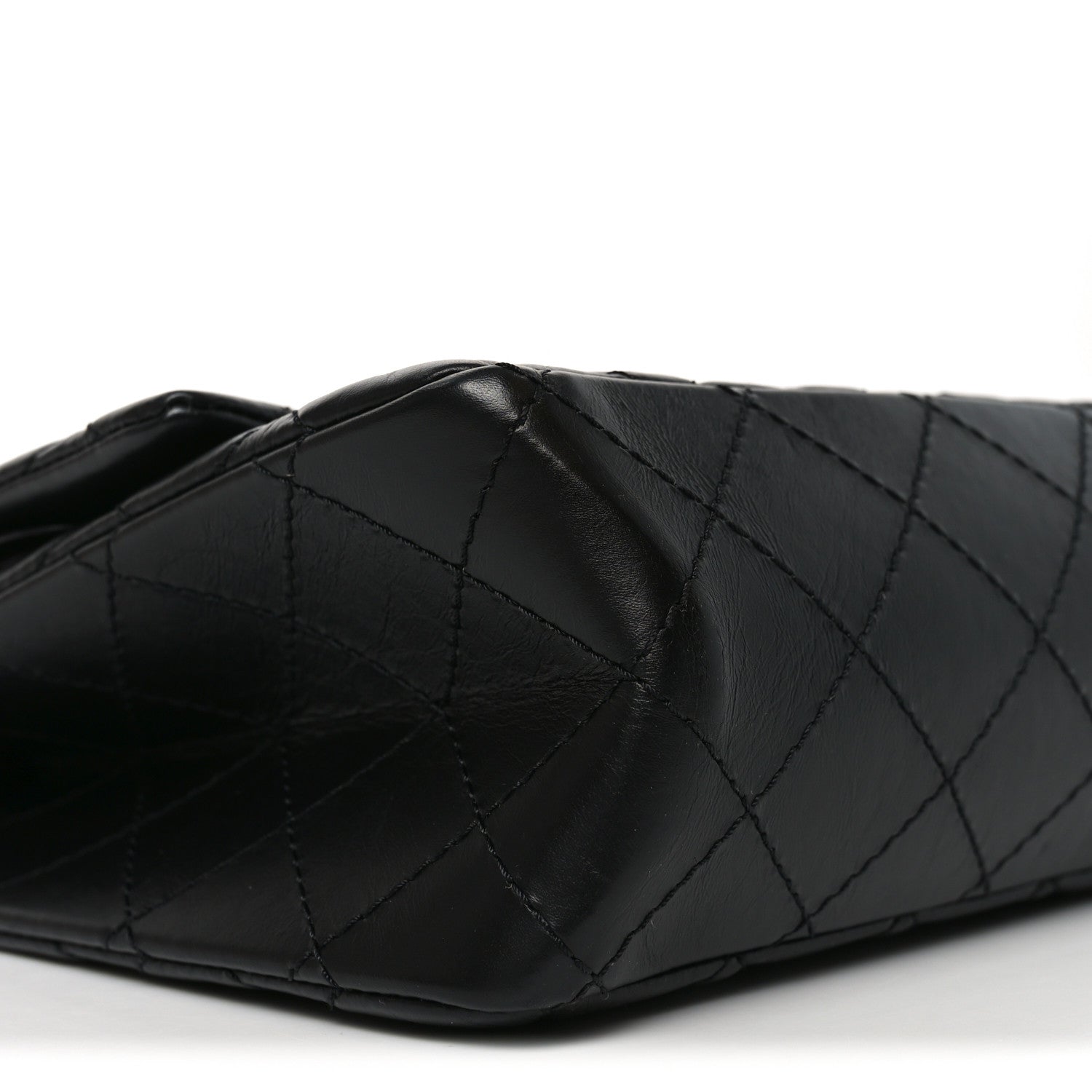 Aged Calfskin Quilted 2.55 Reissue 226 Flap Black