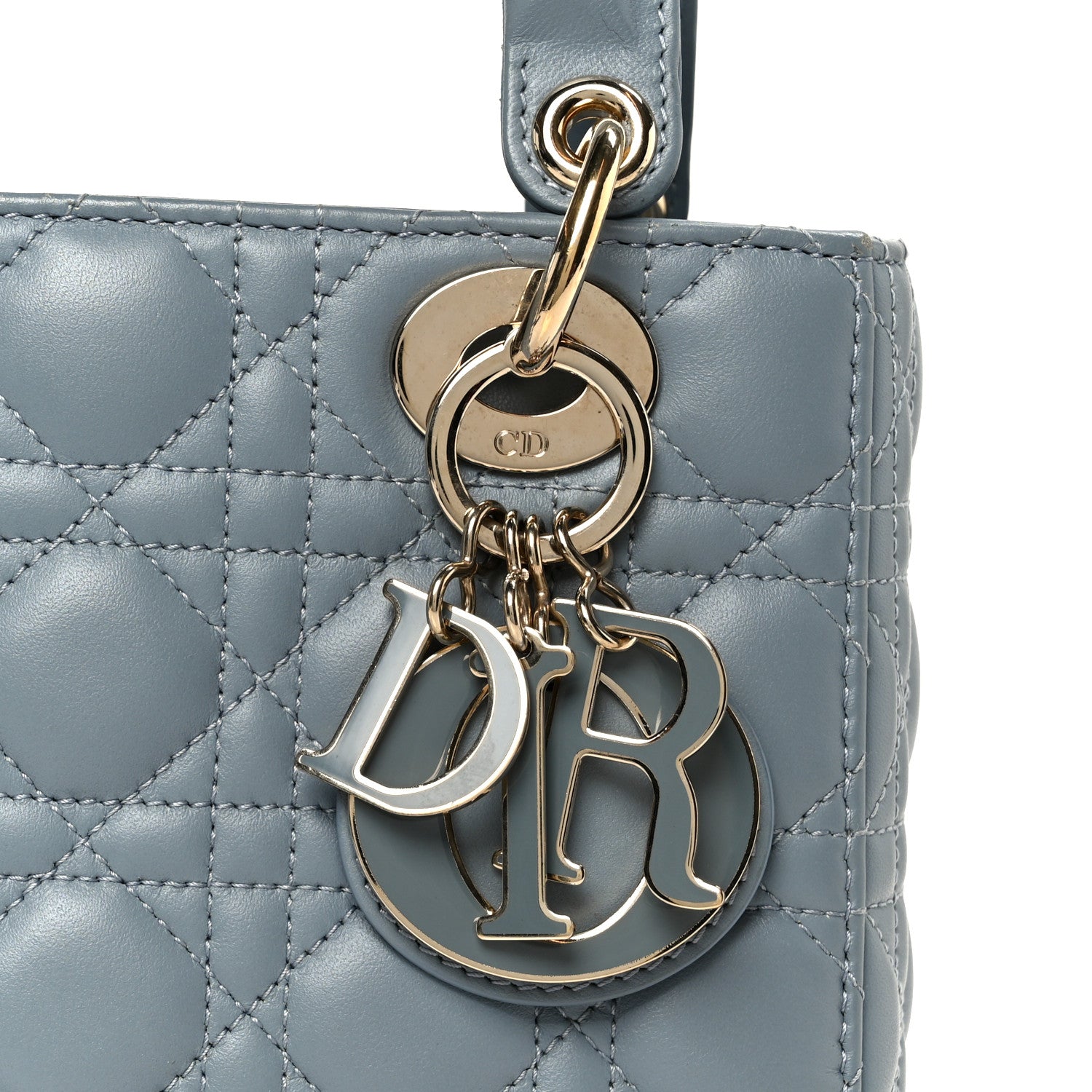 Lambskin Cannage Small My ABCD1OR Lady D1OR Cloud Blue