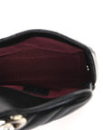 Lambskin Matelasse Mini GG Marmont Shoulder Bag Black