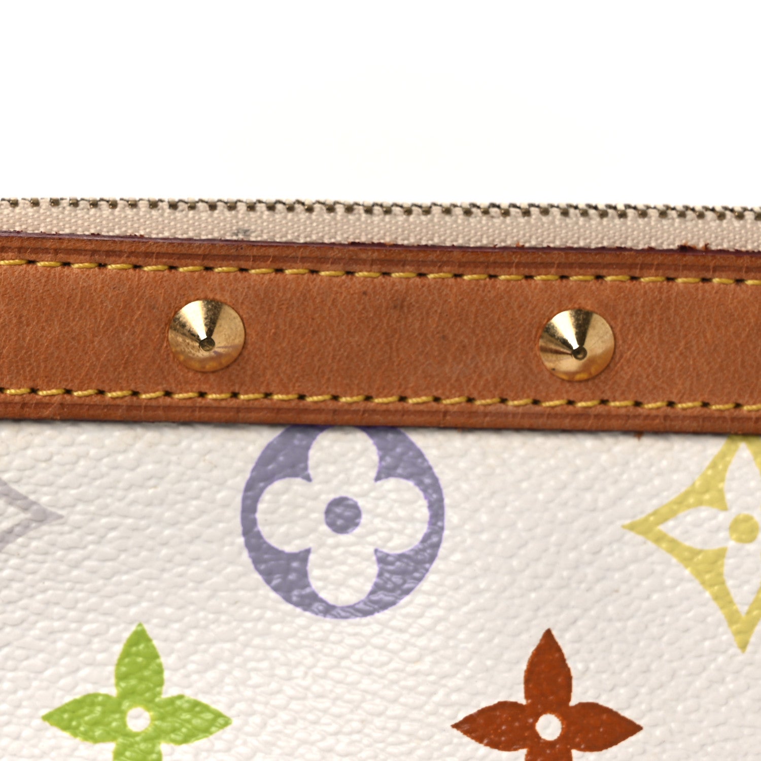 Monogram Multicolor Pochette Accessories White