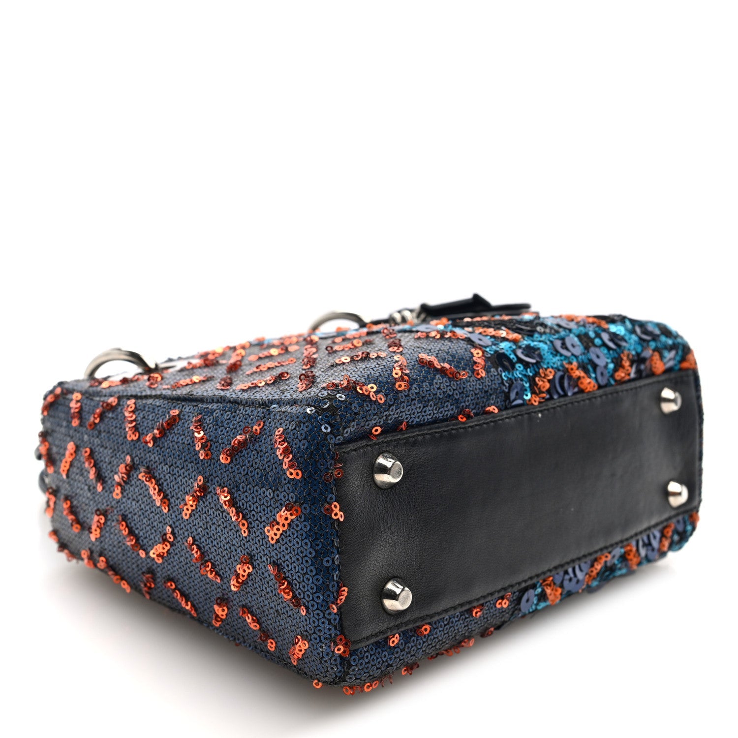Sequin Lambskin Esprit Tokyo Mini Lady D1OR Blue Multicolor