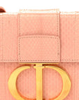 Snakeskin 30 Montaigne Box Bag Rose Clair