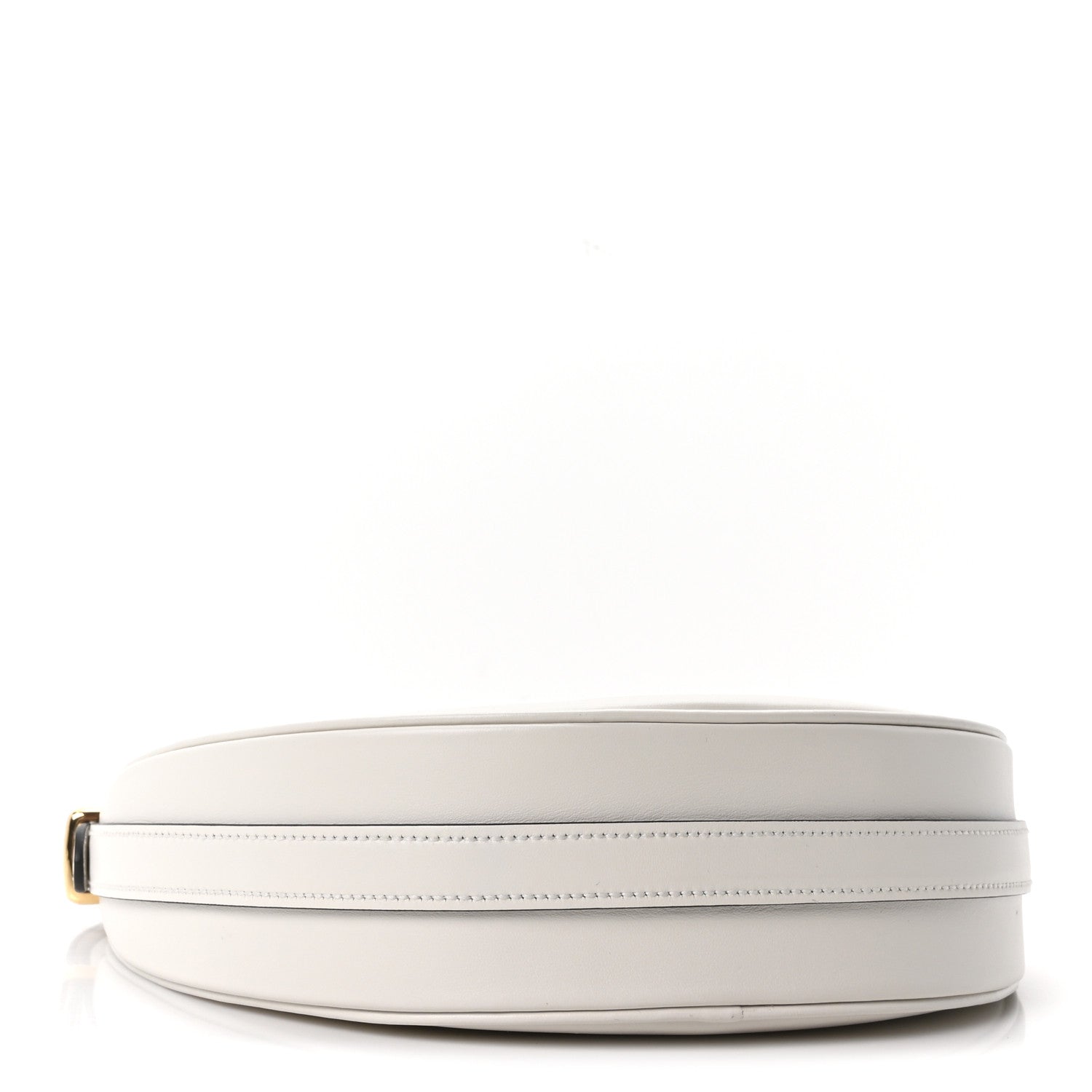Soft Calfskin Arque Shoulder Bag White