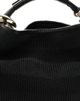 Raffia Large Sky Hobo Black