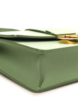 Smooth Calfskin 30 Montaigne Flap Bag Mint Green