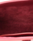 Patent Calfskin Le 5 A 7 Mini Hobo Red Grenat