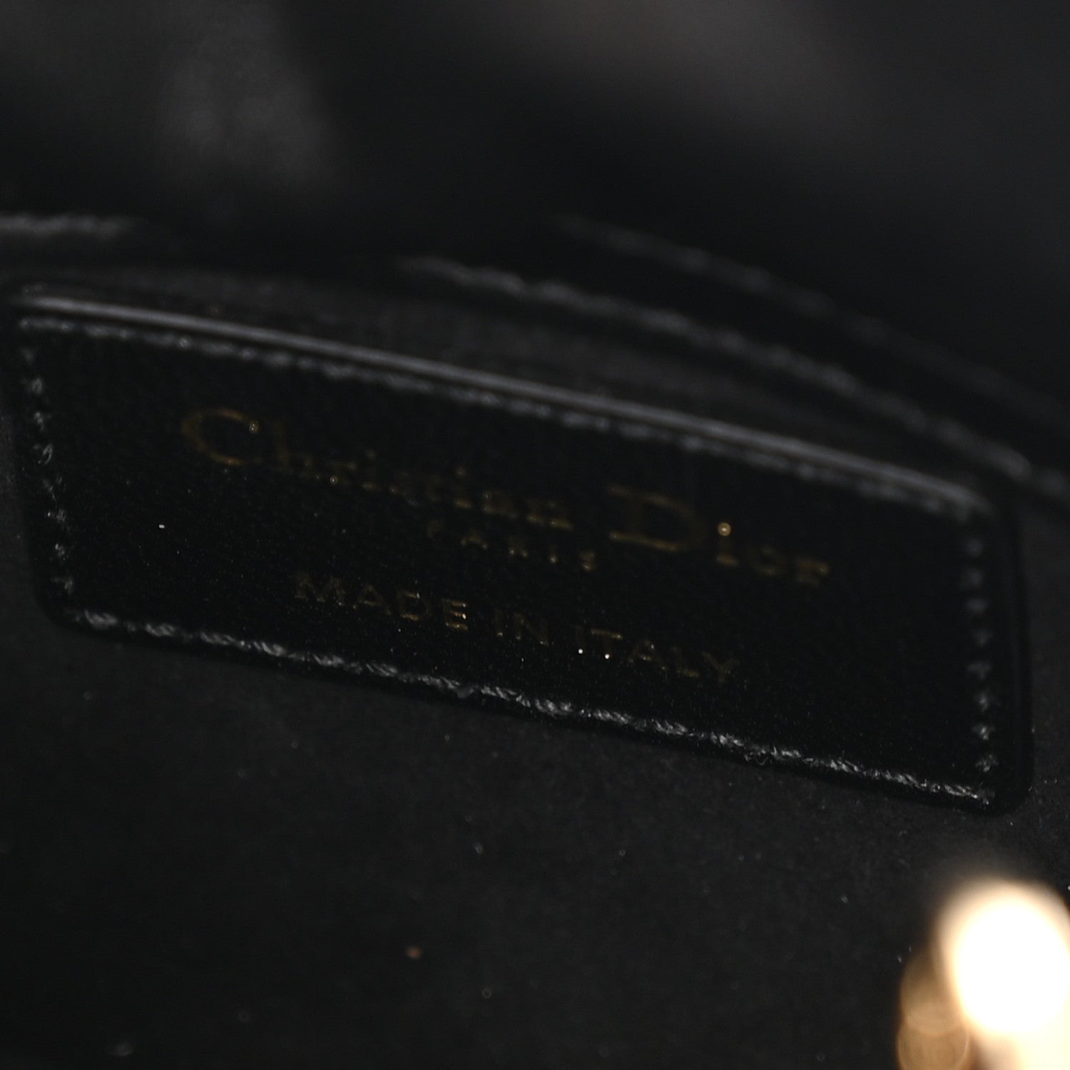Lambskin Cannage Micro Lady D1OR Black