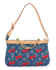 LV X TM Monogram Denim Cerises Pochette Accessories Blue