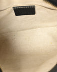 Jacquard Black Denim GG Monogram Textured Dollar Calfskin Mini Ophidia Shoulder Bag Black Ivory