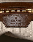 GG Supreme Monogram Azalea Calfskin Retro Interlocking G Buckle Backpack Beige Ebony Brown Sugar