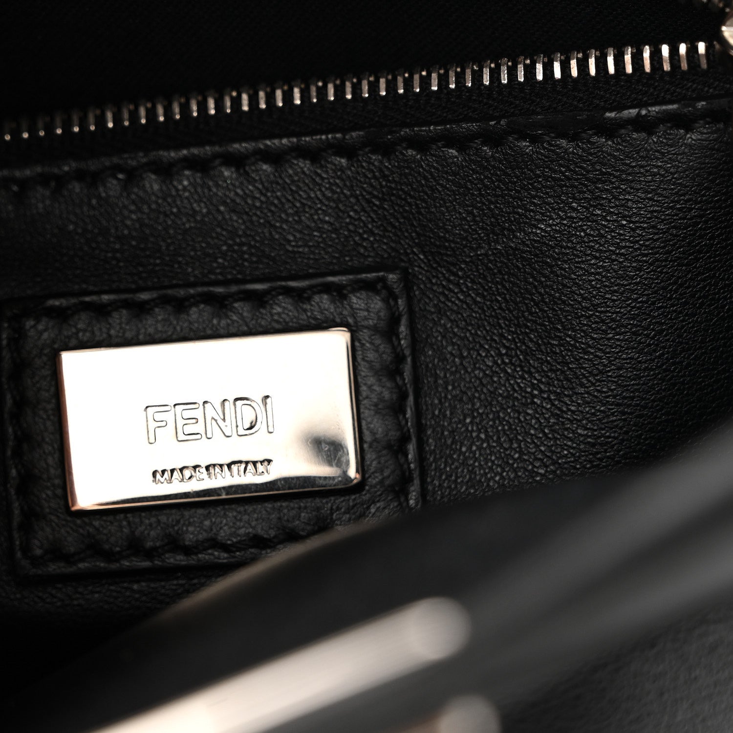 Nappa Lace Up Mini Peekaboo Iconic Satchel Black