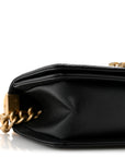 Caviar Quilted Small Boy Flap Black