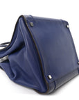 Grained Calfskin Medium Phantom Luggage Indigo