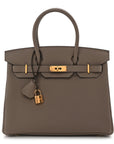 Togo BIRKIN 30 Gris Asphalte