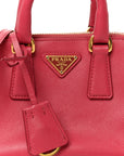 Saffiano Lux Mini Promenade Tote Fuxia