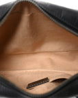 Calfskin Matelasse Small GG Marmont Chain Shoulder Bag Black