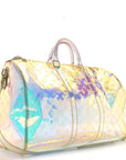 PVC Monogram Keepall Bandouliere 50 Iridescent Prism