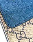 GG Supreme Monogram Blooms Small Dionysus Shoulder Bag Beige Navy Vintage Blue