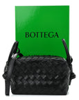 Calfskin Intrecciato Small Loop Top Handle Black