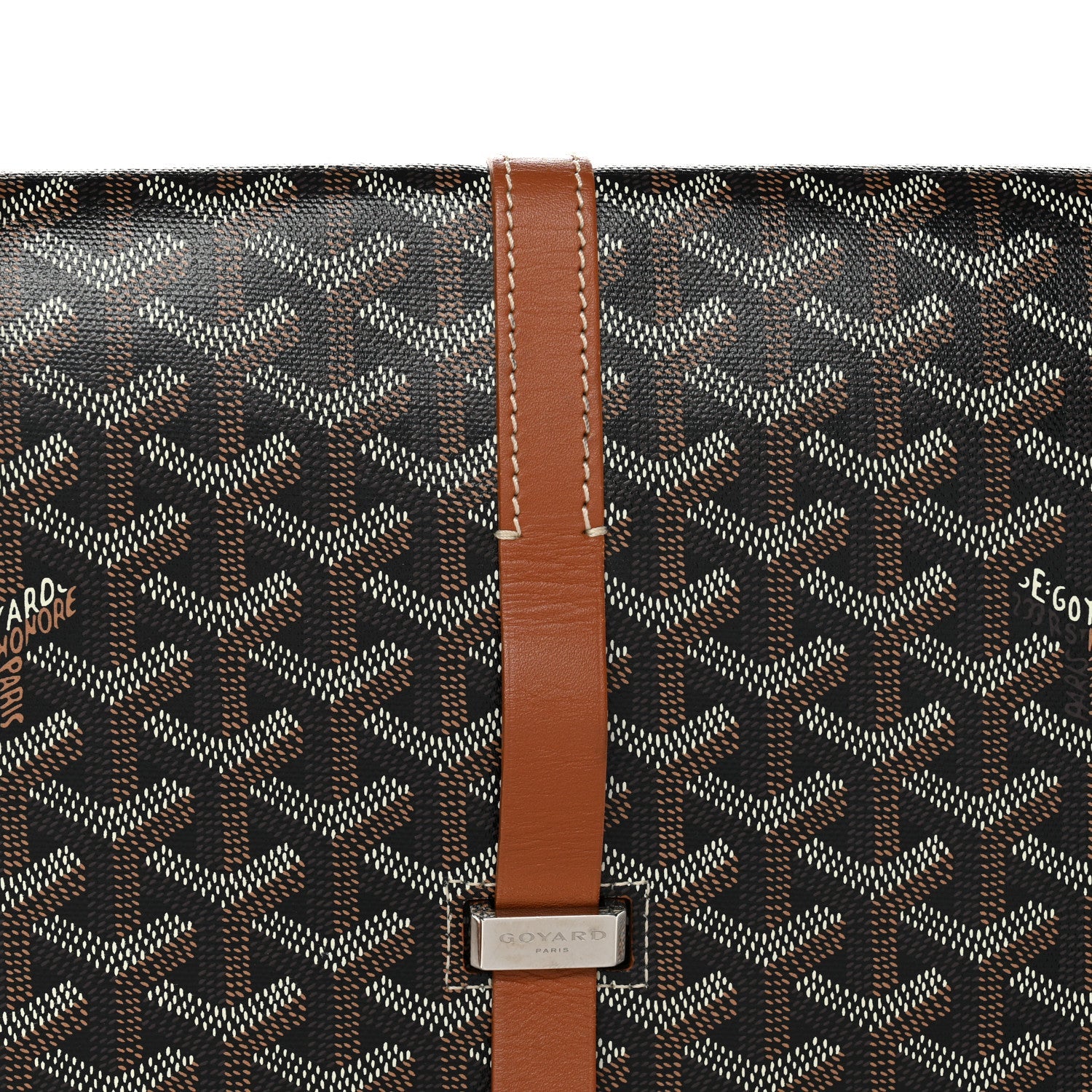 Goyardine Belvedere II MM Messenger Bag Black Gold