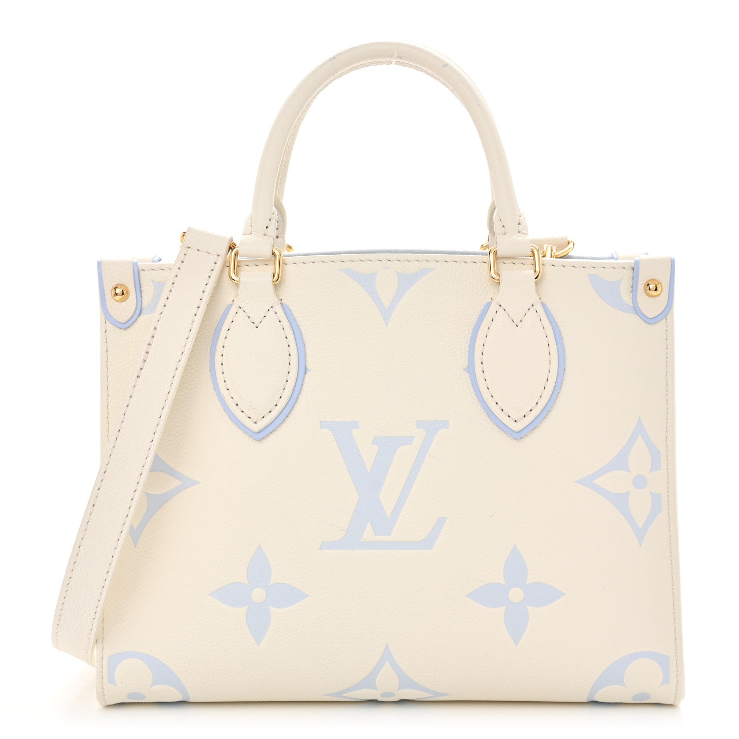 Empreinte Monogram Giant Onthego PM Latte Candy Blue