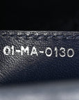 Lambskin Cannage Large Lady D1OR Navy Blue