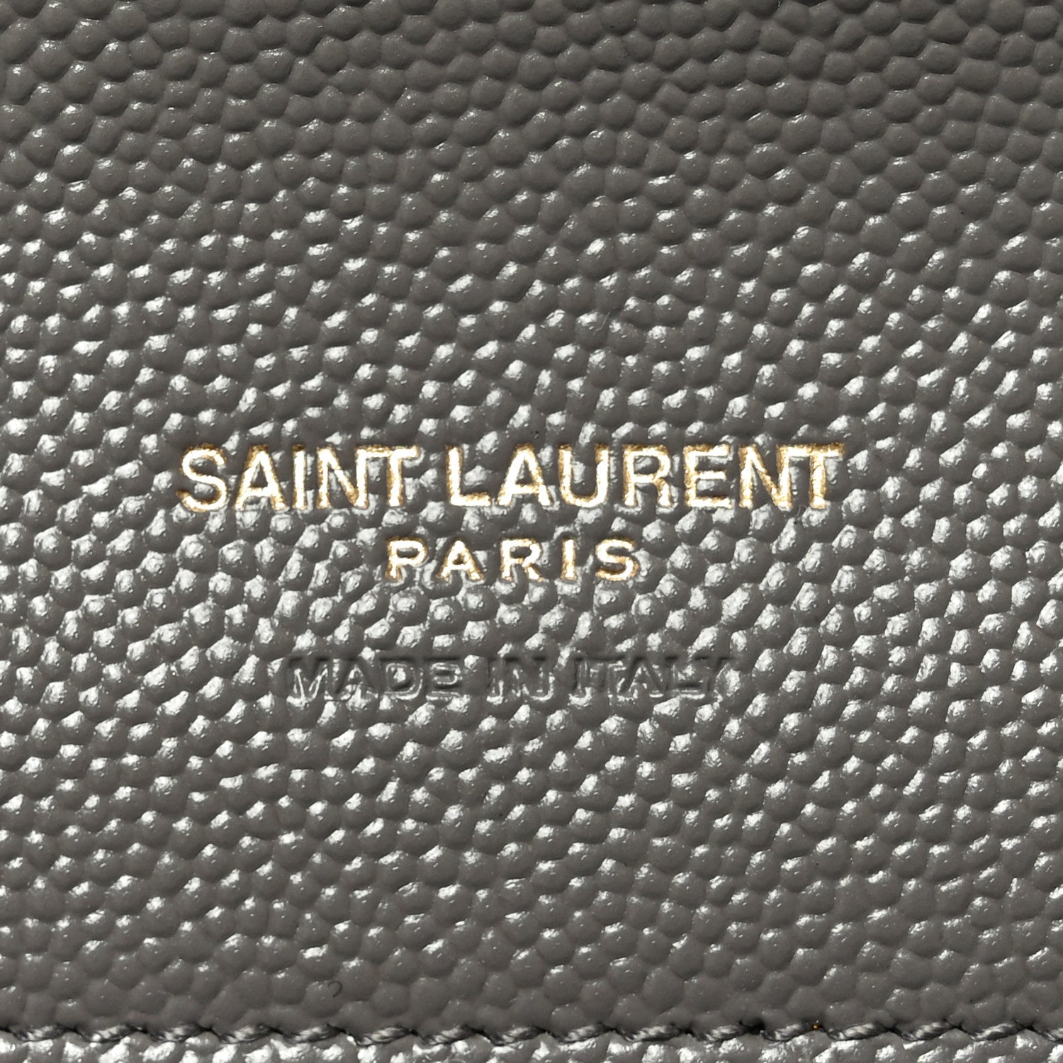 Grain De Poudre Matelasse Chevron Monogram Envelope Clutch Fog
