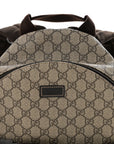 GG Supreme Monogram Margaux Calfskin Childrens Day Backpack Beige Ebony Cocoa Dark Chocolate