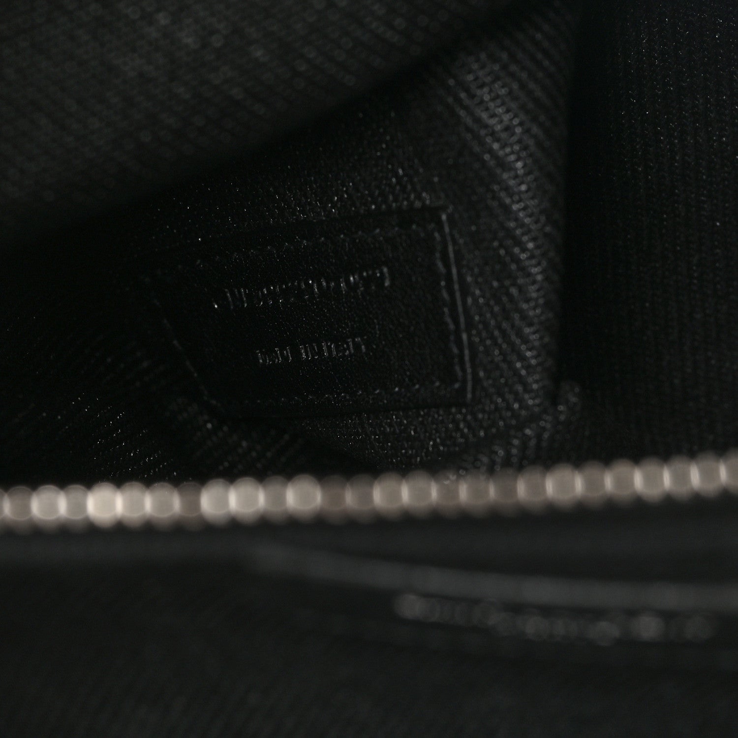 Linen Calfskin Rive Gauche Tote Black