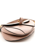 Grained Calfskin Saddle Bag With Strap Fard