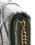 Snakeskin D1ORama Wallet on Chain Pouch Silver