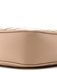 Calfskin Matelasse Monogram Lou Camera Bag Dark Beige