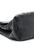 Calfskin Y Quilted Monogram Medium Loulou Chain Satchel Storm