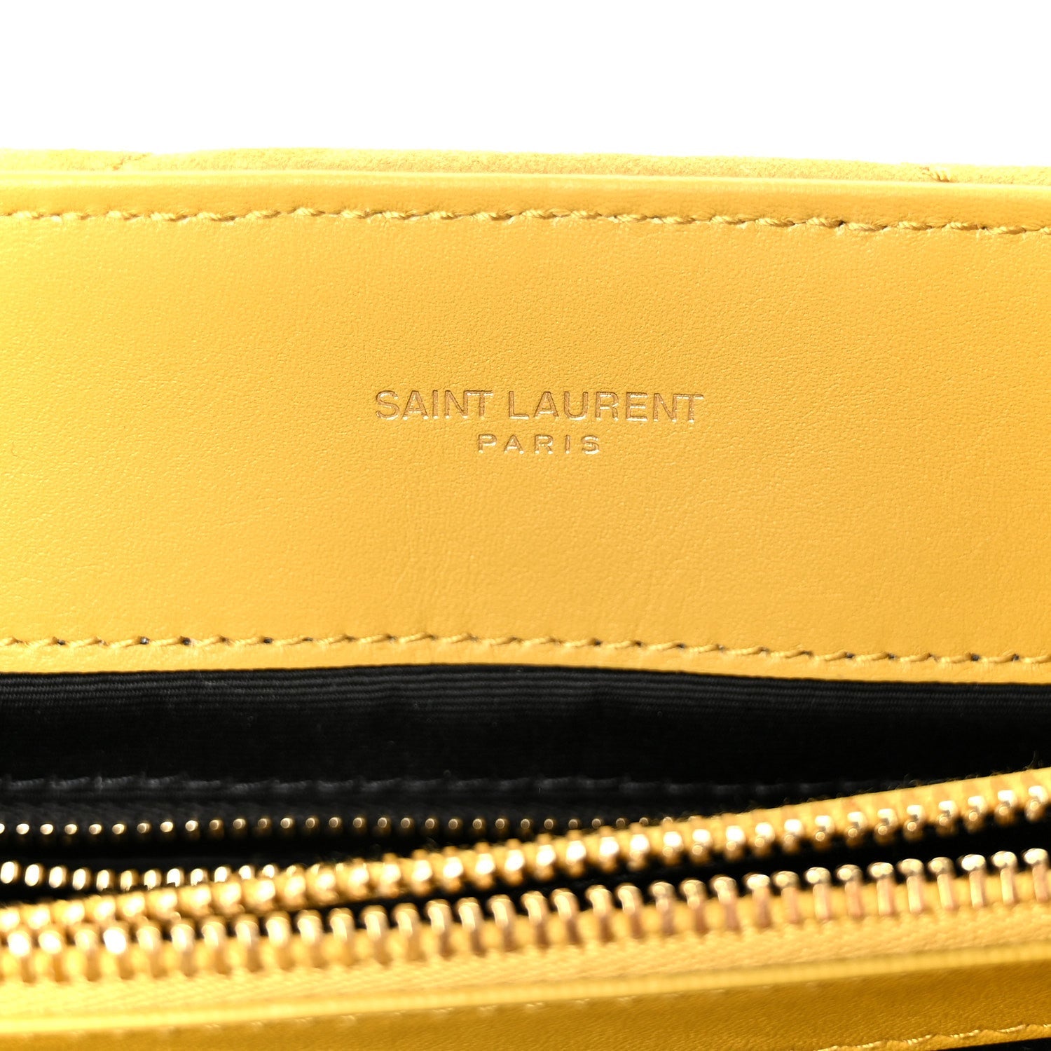 Suede Y Quilted Monogram Medium Loulou Chain Satchel Chartreuse