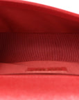 Caviar Quilted Medium Boy Flap Red