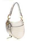 Niloticus Crocodile Himalaya Saddle Bag Latte