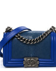 Galuchat Stingray Small Boy Flap Blue