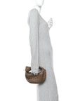 Nappa Intrecciato Mini Jodie Dark Taupe