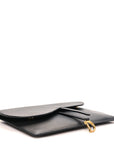 Goatskin Saddle Pouch Black