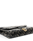 Oblique Saddle Chain Pouch Blue